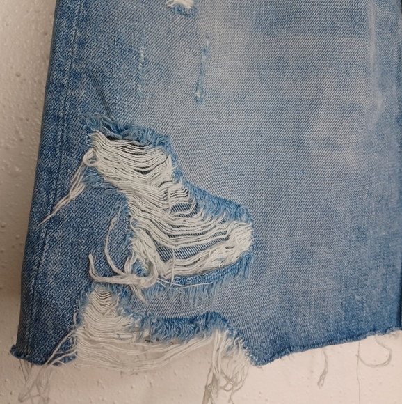 Free People Boyish by Her Corey Sz 28 Distressed Denim Skirt - Picture 8 of 15